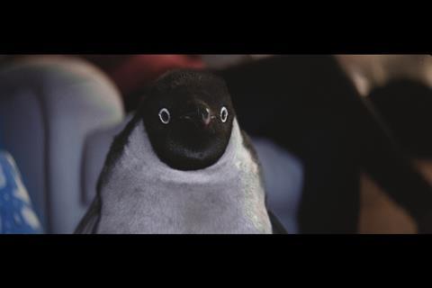 Monty was created using CGI technology to look and behave like an Adélie penguin